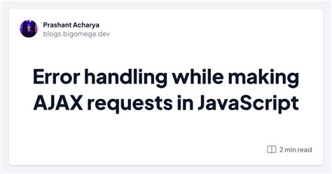 encountered error while handling ajax request